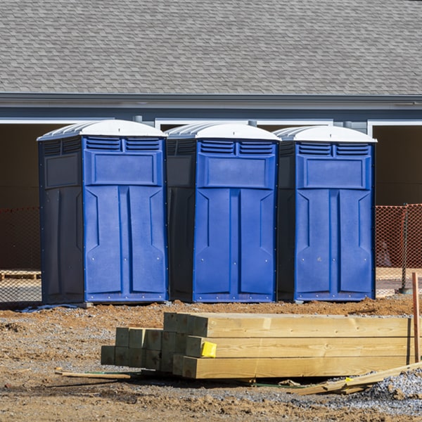 what is the maximum capacity for a single portable toilet in Manchester GA